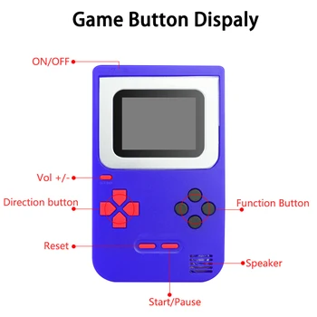 Mini Handheld Konzola ugrađena 268 Igre, Klasični Retro Prijenosni Dječji Nostalgičan Player Igre Za NES, 2-inčni Ekran u Boji