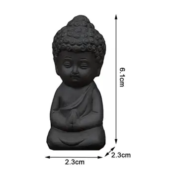 Mini Vrt Pribor Kip Buddhe Čaj Ljubimac Keramičke Minijature Feng Meditacija Dvorište Zen Shui Dekor Skulptura Početna Brojka S0j1