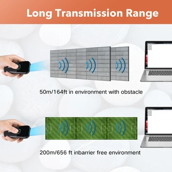 Mini-bar kod skener Trohestar 1D 2D Čitač bar kodova 2,4 Ghz Bežičnu Bluetooth-kompatibilni Prijenosni Čitač bar-kodova