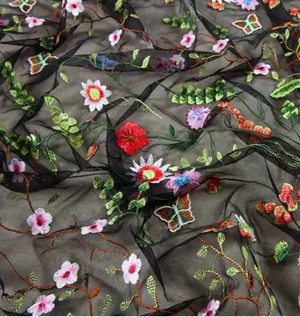 Moda Cvijet Neto Vezene Tkanine Afrički Čipke Materijal Šivati Vjenčanicu Odjeća Tkanina Tekstila Ručno Izrađene