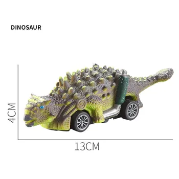 Model Dinosaura Igračke 6 kom. autić Ratnik Automobil Mini Simulacija Trokut Тираннозавр Rex Djeca Dječaka Natrag U Stroj