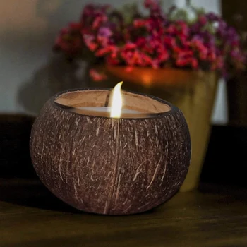 Možete Sipati Svijeće Ljuske Kokosa Zdjela Iz Ljuske Kokosovog Oraha,Kokosovo Stablo Zdjelu, Kreativno Čaša Nakit,Zdjele Za Pohranu