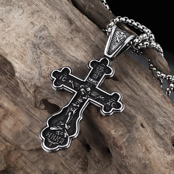 Muškarci i žene su Novi Retro Identitet Kreativni Dizajn Isus Križ Amulet Privjesak Rock Svakodnevni Dar Katolička Kršćanska Ogrlica