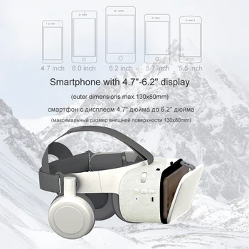 Najnoviji Bobovr Z6 VR Naočale Bežična Bluetooth Slušalica Naočale Smartphone Udaljeno Virtualna Stvarnost 3D Kartonskih Kutija 4,7-6,2 inča