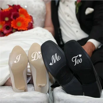 Naljepnice I Do/Me Too Za cipele, cipele za Vjenčanje, Naljepnica, Vjenčanje Pribor, Mladenka i Mladoženja, Vinil Vjenčanje Naljepnice, Novo, Cipele