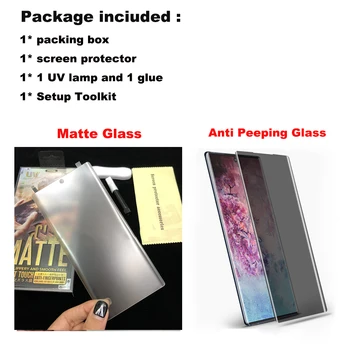 Nano tekuće Ljepilo UV Kaljeno Staklo Anti Pipu film Za OnePlus 8 7 Pro 1 + 7 T Privatnosti mat Zaštitna folija Zaslona Za One Plus 8pro 7pro