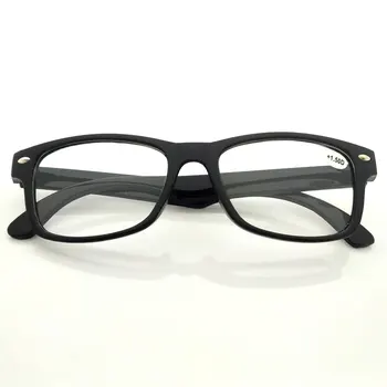 Naočale za čitanje Ženske, Muške Oculos de Grau Crne Staklene Naočale za Dalekovidnost +1.00 +1.50 +2.00 +2.50 +3.00 +3.50 +4.00