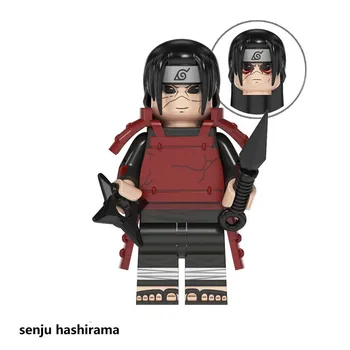 Naruto Gradivni Blokovi Sasuke Kakashi Акацуки cigle Anime Mini Figurice Likova Glave Skupštine Igračke dječji Rođendan Pokloni WM6105