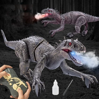 Newremote Upravljanje Sprej Dinosaur 2,4 g Восьмиканальный Zvuk I Svjetlo Simulacija Hodanje Inteligentni Model Dinosaura Dječja Igračka