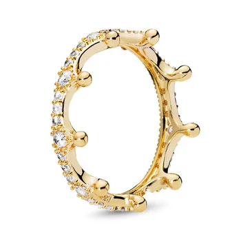 Nova Moda Magic Ljubav Crown Cirkon Prsten za Žene Zaljubljene Angažman Zaručnički Prsten Fin Nakit