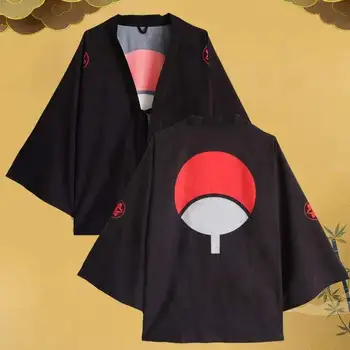 Novi Anime Hokage Kakashi Sasuke Шаринган Учиха Simbol Kimono Ninja Odijela Za Косплея Plašt Kardigan Хаори Пижама Ogrtač I Kaput