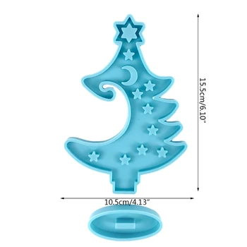 Oblik Epoksida Nositelj Prstena Zimske drveta Prikuplja Silikonsku Oblik Božićnog Drvca