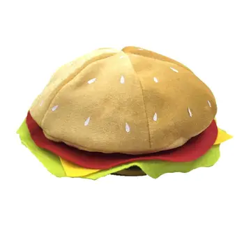 Odrasli Djeca Smiješno Fast Food Neobičan Šešir Hamburger, Cheeseburger U Obliku Karnevala Halloween Božićni Party Prerušiti Se Odijelo