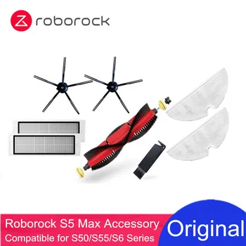 Originalni set pribora Roborock S6 MaxV s perivim filter, četkom, Grimase za Roborock S50 S51 S55 S5 Max S6 pure