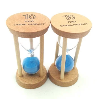 Pješčani sat s 10-ak minuta s drvenim okvirom Pješčani Sat sa Plavom Pijesak Za vrtić
