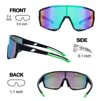 Polarizovana Sportske Sunčane Naočale s 5 Izmjenjivim Staklima Muške, Ženske Biciklističke Naočale Za Trčanje Ribolov Sunčane Naočale sa Zaštitom od Uv zračenja