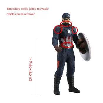 Pravi TOMY Domeka Marvel film Marvel rafting lutka igračka ukras zglobova pokretne mini-lutka ručni rad Kapetan Amerika poklon