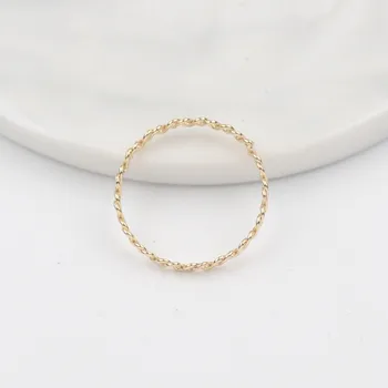 Prevelike Ženski Prsten s Križem Jednostavan Dizajn Tanak Prsten Zlatne Boje Metalni Prstenovi za Dame 2022 bague femme modni nakit