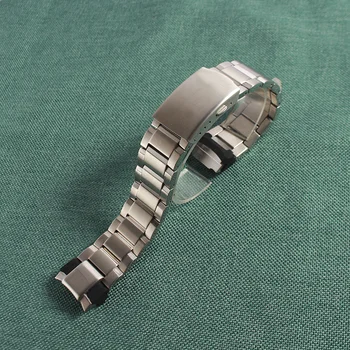 Pribor za sat, muški sat od punog čelika za Casio EFR-540RB-1A, metalna narukvica od nehrđajućeg čelika, 22 mm, crna vodootporna remen