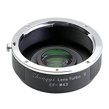 Prijelazni Prsten Zhongyi Mitakon EF-M43 za smanjenje fokusiranja, Povećanje osvjetljenja, Prijelazni prsten za objektiv Canon EF za kamere Panasonic Olympus M43