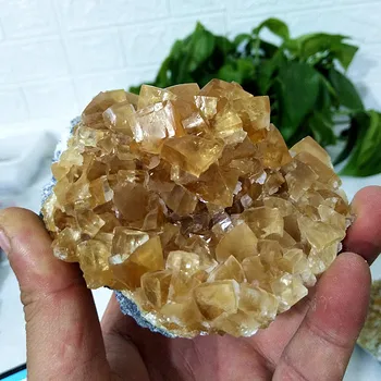 + Prirodni kamen проницаемый žuti kalcit mineralnih kristala za uređenje doma zaslon i feng shui liječenje čakre kristali