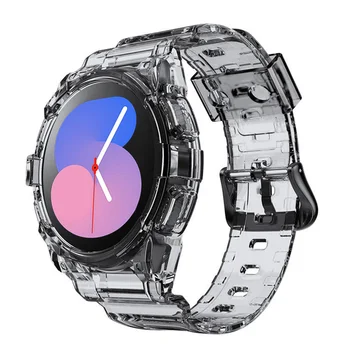 Prozirna Trakica + Torbica za Samsung Galaxy Watch 5/4 40 mm 44 mm Pribor Prozirna Torbica + sportski narukvica Galaxy Watch 4 remen narukvica