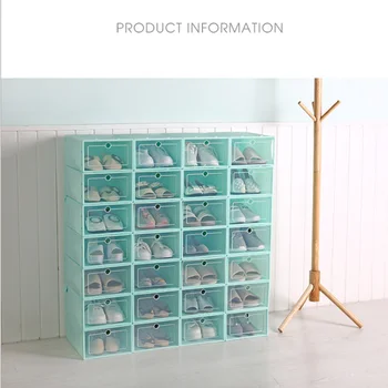 Prozirni Plastični Tvornica Cipela Kutija Za Skladištenje Cipela Artefakt Kutija Za Skladištenje Cipela Tvornica Cipela Kutija Japanski Cipela Kutije Sklapanje Ladice Boxs