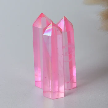 Prozirni kvarcni kristal stup energetski dragulj sintetički kvarc Плавильный Kamen galvanske color crystal točkasto čarobni štapić