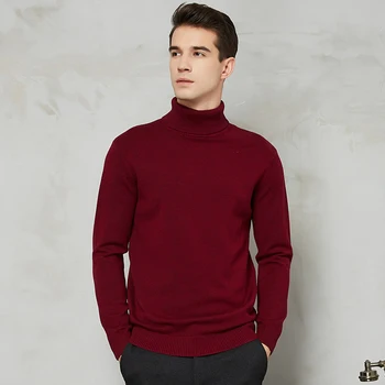 Pulover s visokim воротом, muški džemper 2022 godine, jesensko-zimskom novi obložen toplo tanki pulover, pletene džemper