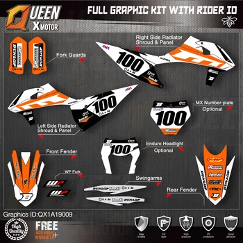 QUEEN X MOTOR Prilagođene Tim Grafički Naljepnice Naljepnice Kit Za KTM 2019 2020 SX SXF, 2020 2021 EXC XC-W EXC-F 009