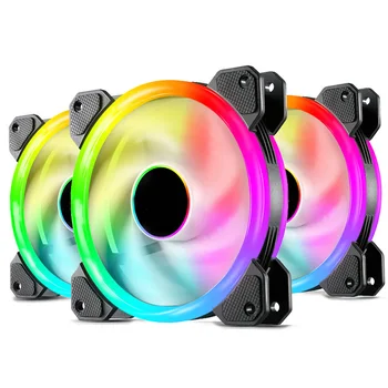 RGB Ventilator Računalni Korpus Ventilator Hladnjaka Podesivi RGB visokih performansi Nečujne 120 mm Ventilator za Kućište PC ventilator od 120 mm rgb