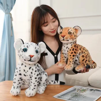 Realno Tigar Tigar, Leopard Pliš Plišane Igračke Divlje Životinje Lutka Snježne Panther Bijeli Tigar Jastuk Za Djecu Poklon Za Rođendan
