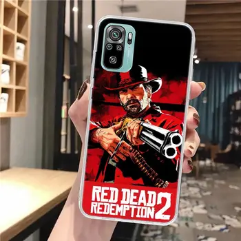 Red Dead Redemption 2 Mekana Torbica Za telefon Xiaomi Redmi Note 10 10S 11 11S 11T 9 9S 8T 8 11E Pro Plus 7 6 5 9T 5G torbica s uzorkom