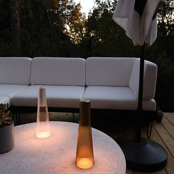 Restoran staklene lampe za usb punjiva led zaslon osjetljiv na prekidač s ugrađenim zatamnjenje i miješanjem boja kreativno lampe noć