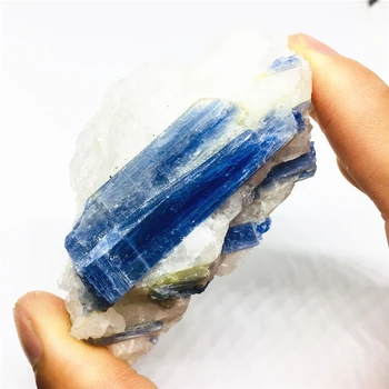 Rijedak prirodni kristal kvarca plavi turmalin uzorak minerala reiki liječeći blagdanski dar