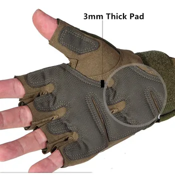 Rukavice Bez prstiju Za bicikl Gospodo taktičke rukavice Vojna Gađanje Paintball Moto Rukavice Borbe Teške Rukavice Sa svoje zglobove