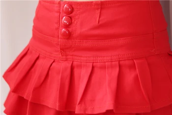 S-XL, Ljetni Korejski Trendy Ženske Ravnici Kratke hlače, Suknje, Topljenje Za djevojaka, Volanima na Krilo, Slatka Seksi Mini-suknja na prosječnu Struka