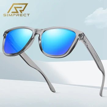 SIMPRECT Modni Polarizirane Sunčane Naočale Za Muškarce 2022 Slr Trg Sunčane Naočale Berba Vozačku anti-glare Lunette De Soleil Homme