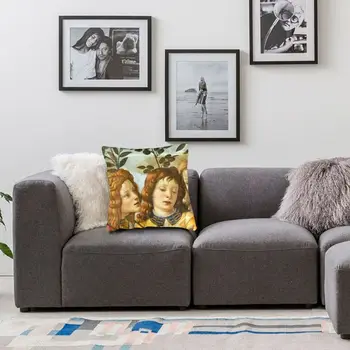 Sandro Botticelli Talijanski umjetnik Torbica Za диванной jastuci Madonna, Обожающая dijete s Pet Anđelima Baršun Jastučnicu Kućni Dekor
