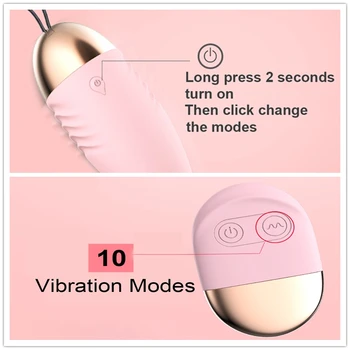 Seks-Igračke Za Žene Bežični Daljinski Upravljač 10 Brzina Vibrirajuće Jaje Stimulator Klitorisa Vaginalni Masaža Loptu G-Spot Vibrator