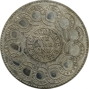 Sjedinjene Države 1776 1 dolar Srebrna Kopiju novčić s мельхиоровым premazom 1776 godine