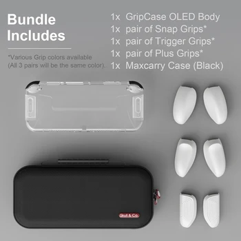 Skull & Co. GripCase OLED Kit želite prikvačiti Prozirna Zaštitna Torbica MaxCarry Torbica Torba za Pohranu Nintendo Switch OLED