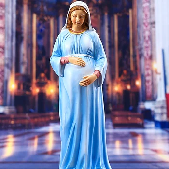 Skulptura Djevice Marije Vjerska Kip Trudnoće Djevice Marije Uređenje Katoličke Vjerske Ukras Proizvoda Iz Tar Za Vrt