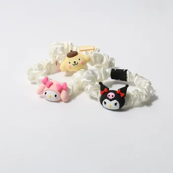 Slatka Uže Za Kosu Serije Sanrio Cinnamoroll Hello Kitty Kuromi My Melody Kreativno Biljni I Jednostavna, Uže Za Kosu Kolona Prsten