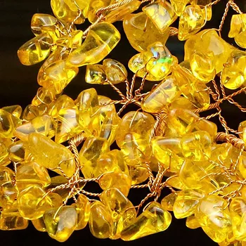 Sretan Novac Stablo Kineski Zlatnih Poluga Crystal Stablo Sreće Ukras Bogatstvo Ukras Home Office Dekoracija Stola Društvene Obrt