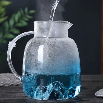Stakleni hladan čaj u japanskom stilu, velikog kapaciteta, može zagrijavati na утолщенное staklo, kreativni pogled, planinski čaj, domaći čaj, kuhalo za vodu