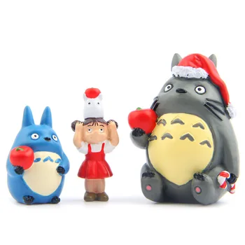 Studio Ghibli Anime Totoro Šešir Na Badnjak Figurice Stolni Ukras Model Vilinski Vrt Mahovine Minijaturne Igračke Ukras Kuće