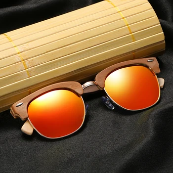 Sunčane naočale za skateboard brand GM sa drvenom okvir, Polarizovana/Bambus sunčane naočale i podrška dropshipping / Osigurati fotografije 037