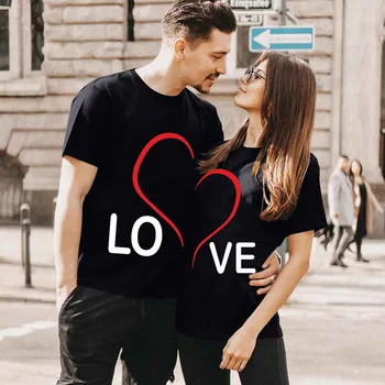 Suprug Supruga Plus Size Ljetne Majice Grafički Slatka Ženski Parovi Majice Odgovarajuće Ljubav Par Majica