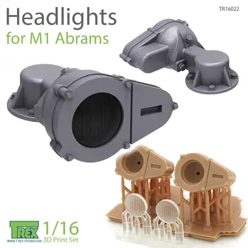 T-REX 16022 1/16 Svjetla za M1 Abrams 3D Set za tisak Prozirni Detalji u paketu